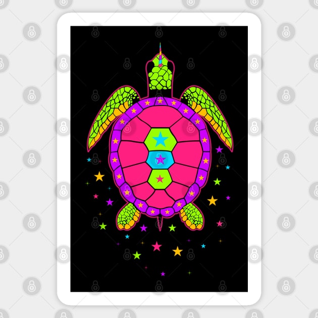 space turtle Sticker by ElectricPeacock